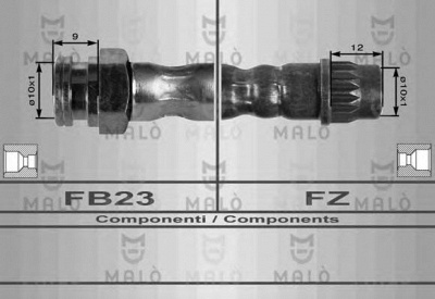 MALO 80227 -  Тормозной шланг