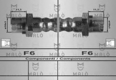 MALO 80232 -  Тормозной шланг