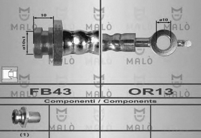 MALO 80237 -  Тормозной шланг