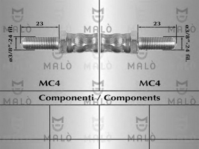 MALO 8024 -  Тормозной шланг