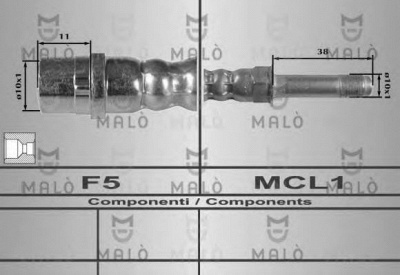 MALO 80245 -  Тормозной шланг