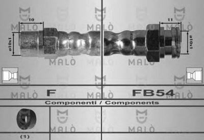 MALO 80247 -  Тормозной шланг