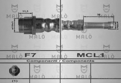 MALO 80251 -  Тормозной шланг