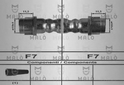 MALO 80253 -  Тормозной шланг