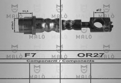 MALO 80254 -  Тормозной шланг