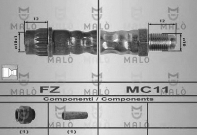 MALO 80257 -  Тормозной шланг