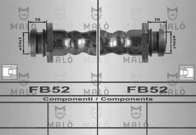 MALO 80270 -  Тормозной шланг