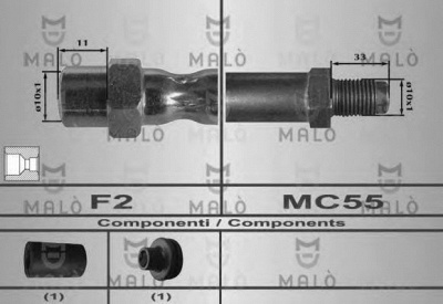 MALO 80282 -  Уплотняющее кольцо, дифференциал