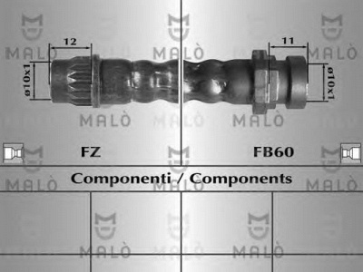 MALO 80309 -  Тормозной шланг