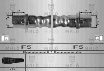 MALO 8035 -  Тормозной шланг