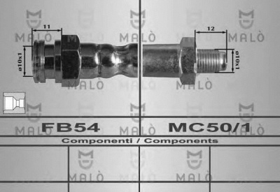 MALO 80352 -  Тормозной шланг