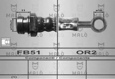 MALO 80367 -  Тормозной шланг
