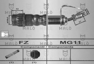 MALO 80384 -  Тормозной шланг