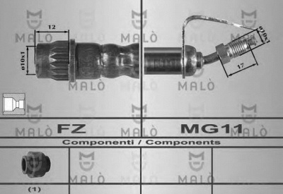 MALO 80385 -  Тормозной шланг