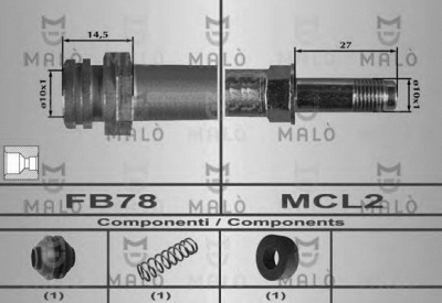 MALO 80388 -  Тормозной шланг