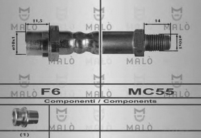 MALO 80416 -  Тормозной шланг