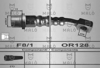 MALO 80584 -  Тормозной шланг