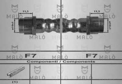 MALO 80592 -  Тормозной шланг