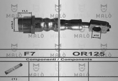 MALO 80594 -  Тормозной шланг