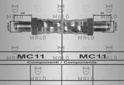 MALO 80625 -  Тормозной шланг
