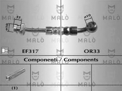MALO 80670 -  Тормозной шланг