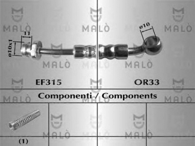 MALO 80671 -  Тормозной шланг