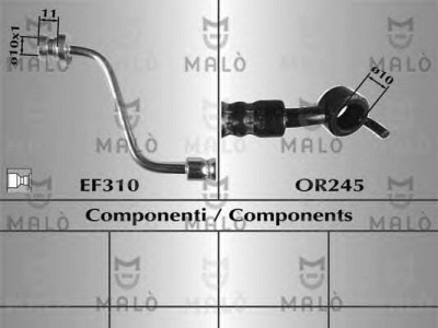 MALO 80672 -  Тормозной шланг