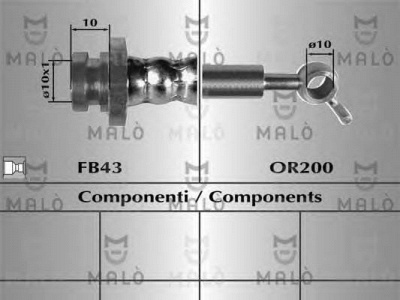 MALO 80690 -  Тормозной шланг