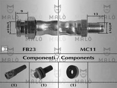 MALO 80718 -  Тормозной шланг