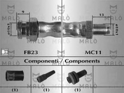 MALO 80755 -  Тормозной шланг