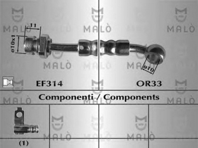 MALO 80774 -  Тормозной шланг
