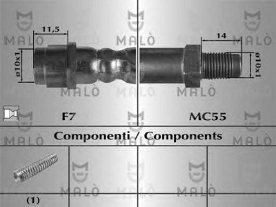 MALO 80806 -  Тормозной шланг