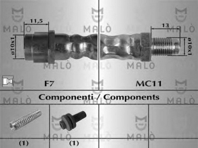 MALO 80809 -  Тормозной шланг