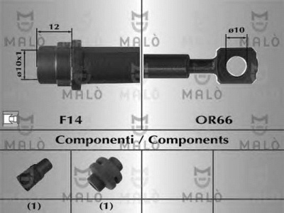 MALO 80830 -  Тормозной шланг