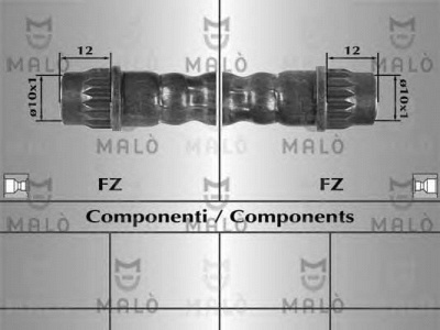 MALO 80938 -  Тормозной шланг