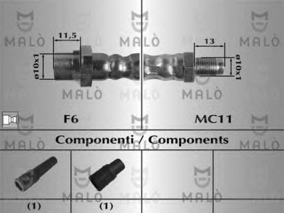 MALO 80951 -  Тормозной шланг
