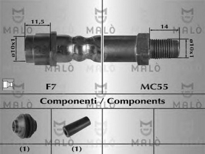 MALO 80998 -  Тормозной шланг