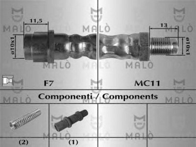 MALO 81000 -  Тормозной шланг