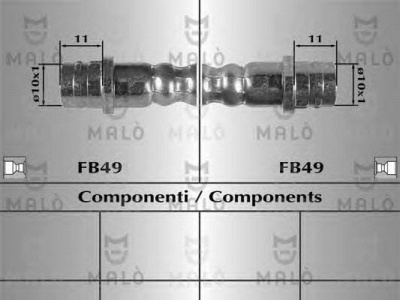 MALO 81013 -  Тормозной шланг