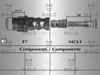 MALO 81022 -  Тормозной шланг