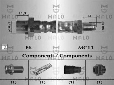 MALO 81027 -  Тормозной шланг