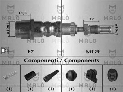 MALO 81028 -  Тормозной шланг