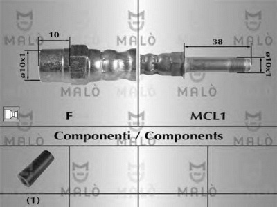 MALO 81029 -  Тормозной шланг