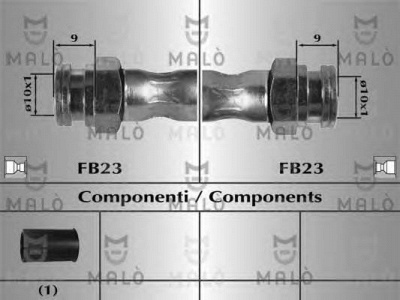 MALO 81033 -  Тормозной шланг