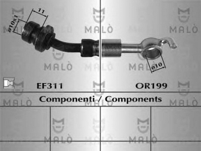 MALO 81041 -  Тормозной шланг