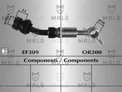 MALO 81042 -  Тормозной шланг