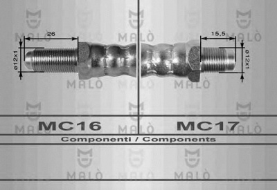MALO 8151 -  Шланг сцепления