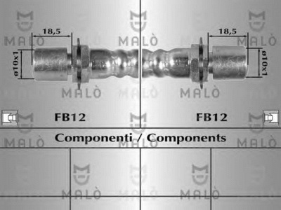 MALO 8223 -  Тормозной шланг