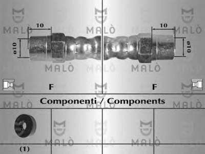 MALO 8230 -  Тормозной шланг