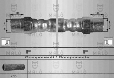 MALO 8256 -  Тормозной шланг